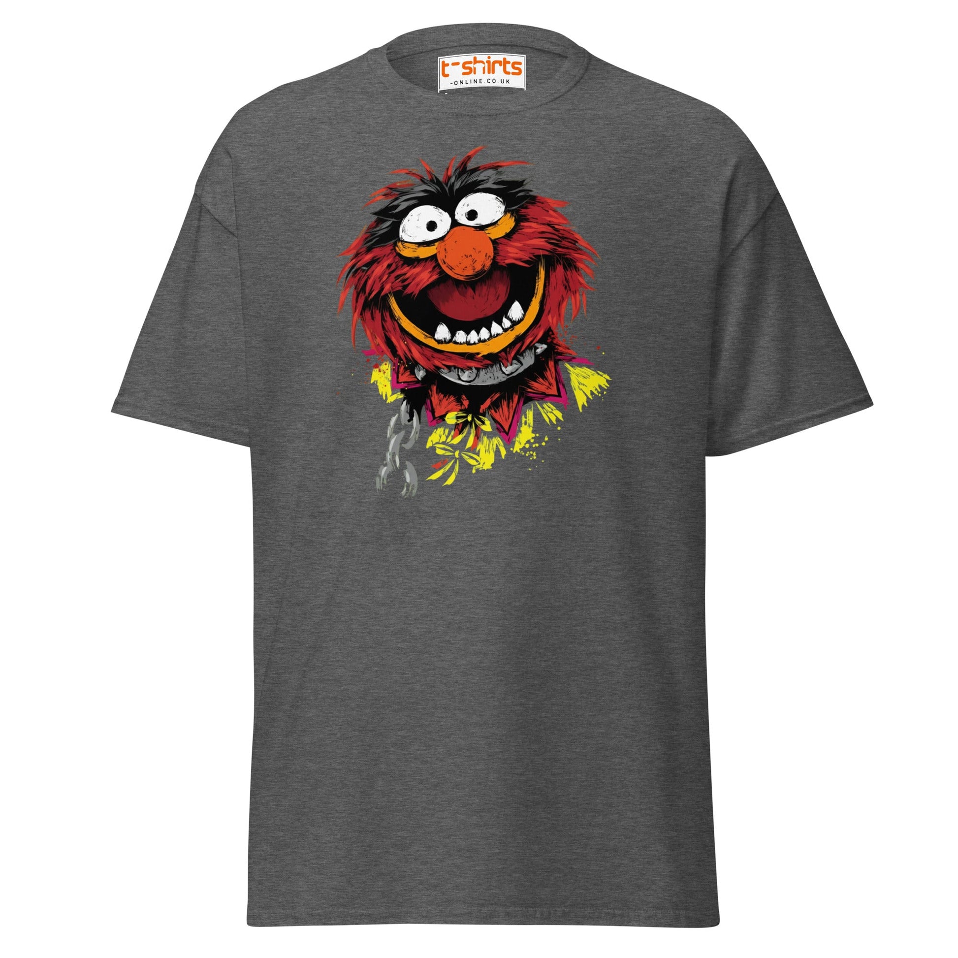 Animal Muppets T-Shirt | Wild Cartoon Graphic Tee - Dark Heather - T-Shirts Online