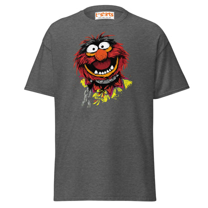 Animal Muppets T-Shirt | Wild Cartoon Graphic Tee - Dark Heather - T-Shirts Online