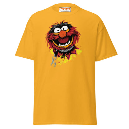 Animal Muppets T-Shirt | Wild Cartoon Graphic Tee - Gold - T-Shirts Online