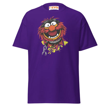 Animal Muppets T-Shirt | Wild Cartoon Graphic Tee - Purple - T-Shirts Online