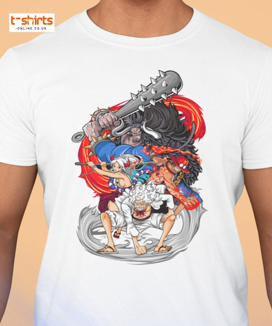 Anime Battle Heroes T-Shirt | Epic Warrior Tee - Black - T-Shirts Online