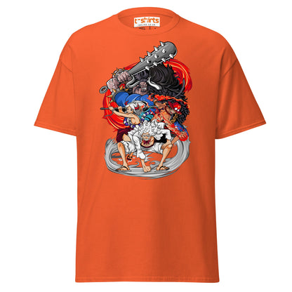 Anime Battle Heroes T-Shirt | Epic Warrior Tee - Orange - T-Shirts Online