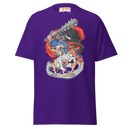Anime Battle Heroes T-Shirt | Epic Warrior Tee - Purple - T-Shirts Online