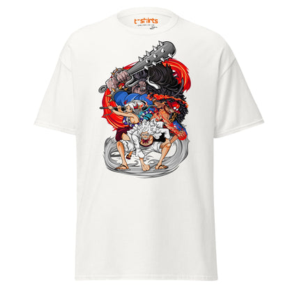 Anime Battle Heroes T-Shirt | Epic Warrior Tee - White - T-Shirts Online