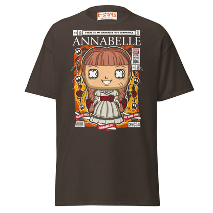Annabelle Funko Style Horror T-Shirt - Dark Chocolate - T-Shirts Online