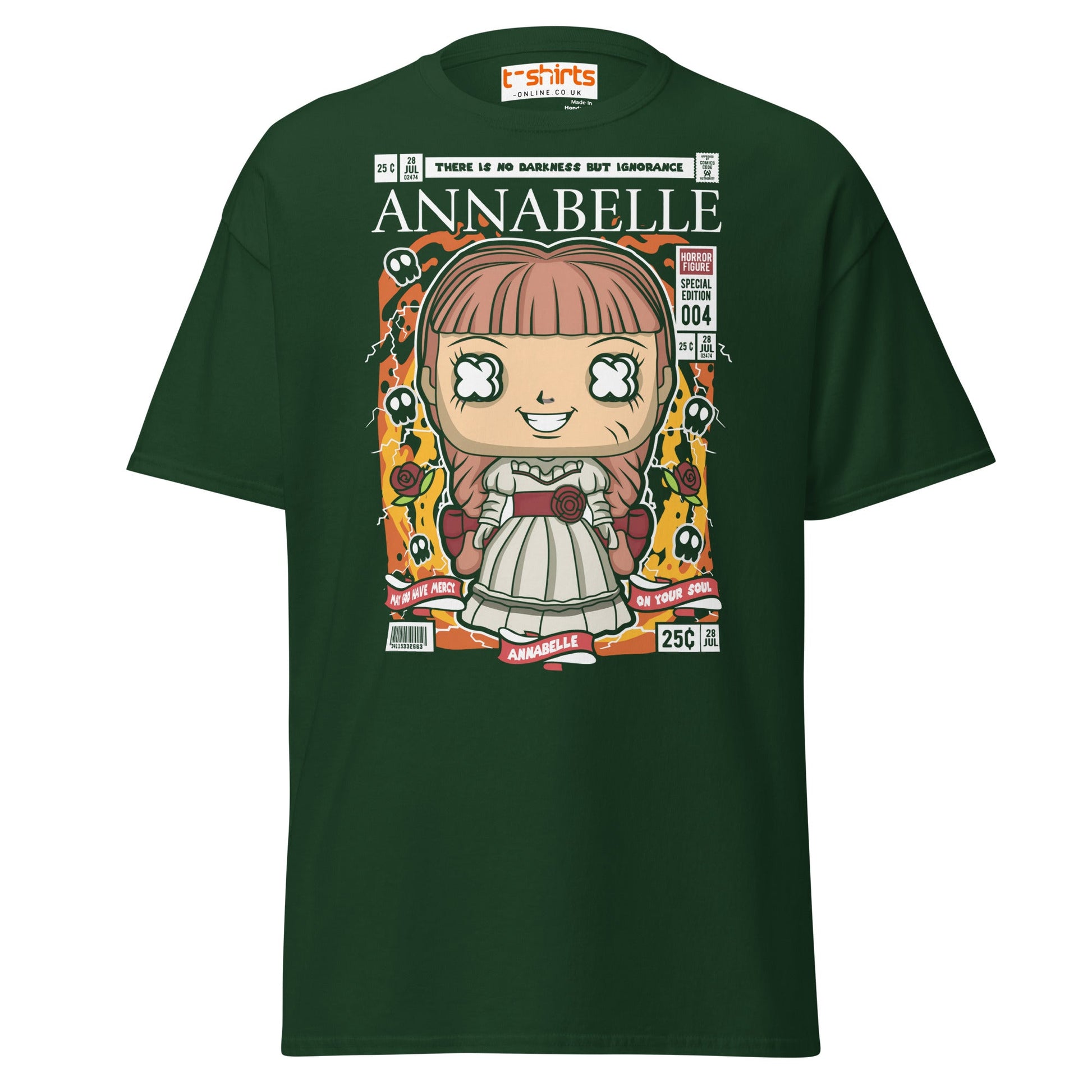 Annabelle Funko Style Horror T-Shirt - Forest Green - T-Shirts Online