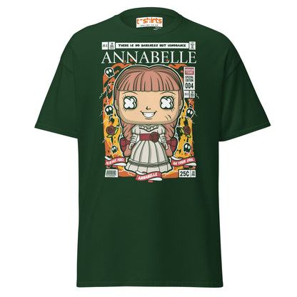 Annabelle Funko Style Horror T-Shirt - Forest Green - T-Shirts Online