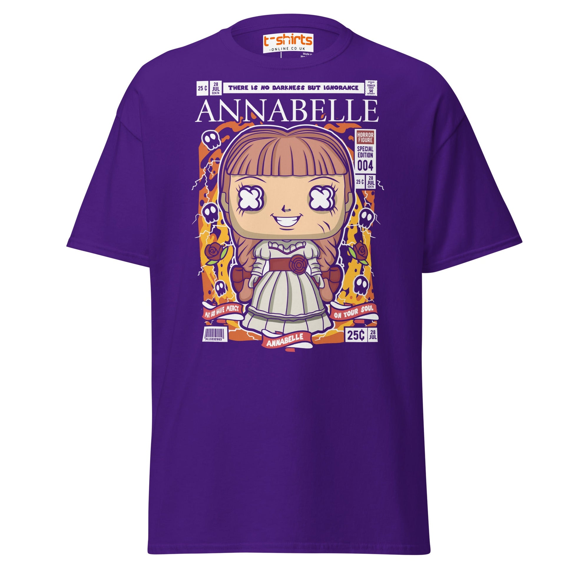 Annabelle Funko Style Horror T-Shirt - Purple - T-Shirts Online