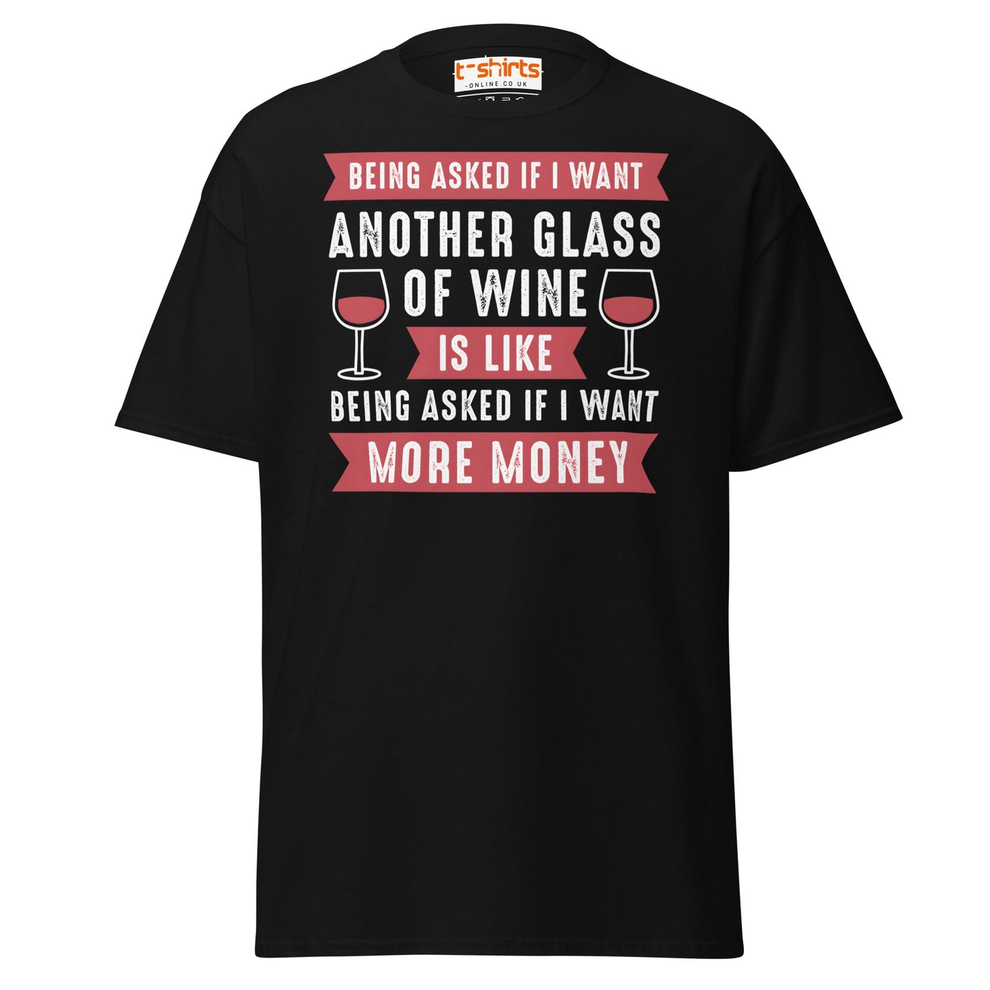 Another Glass of Wine T-Shirt – Funny Drinking Tee - Black - T-Shirts Online