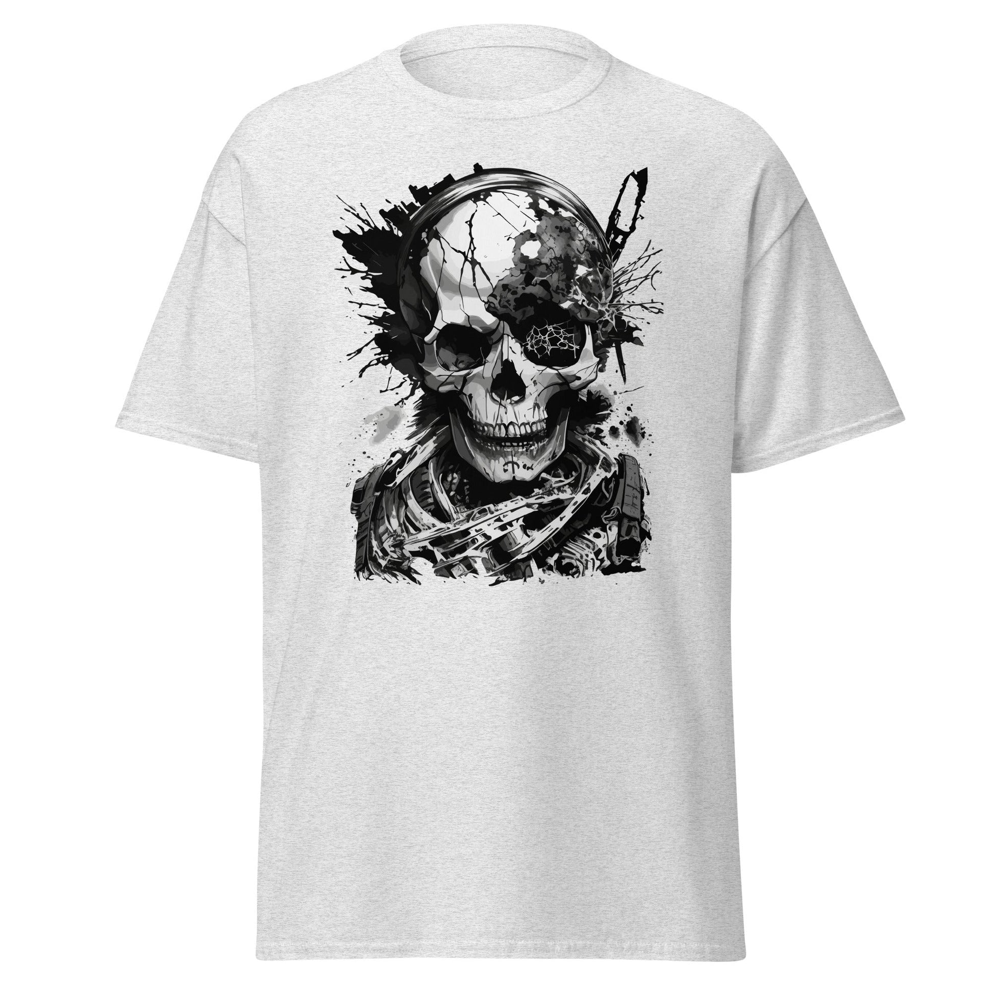 Apocalypse Skull | Skull T-Shirt - Ash - T-Shirts Online