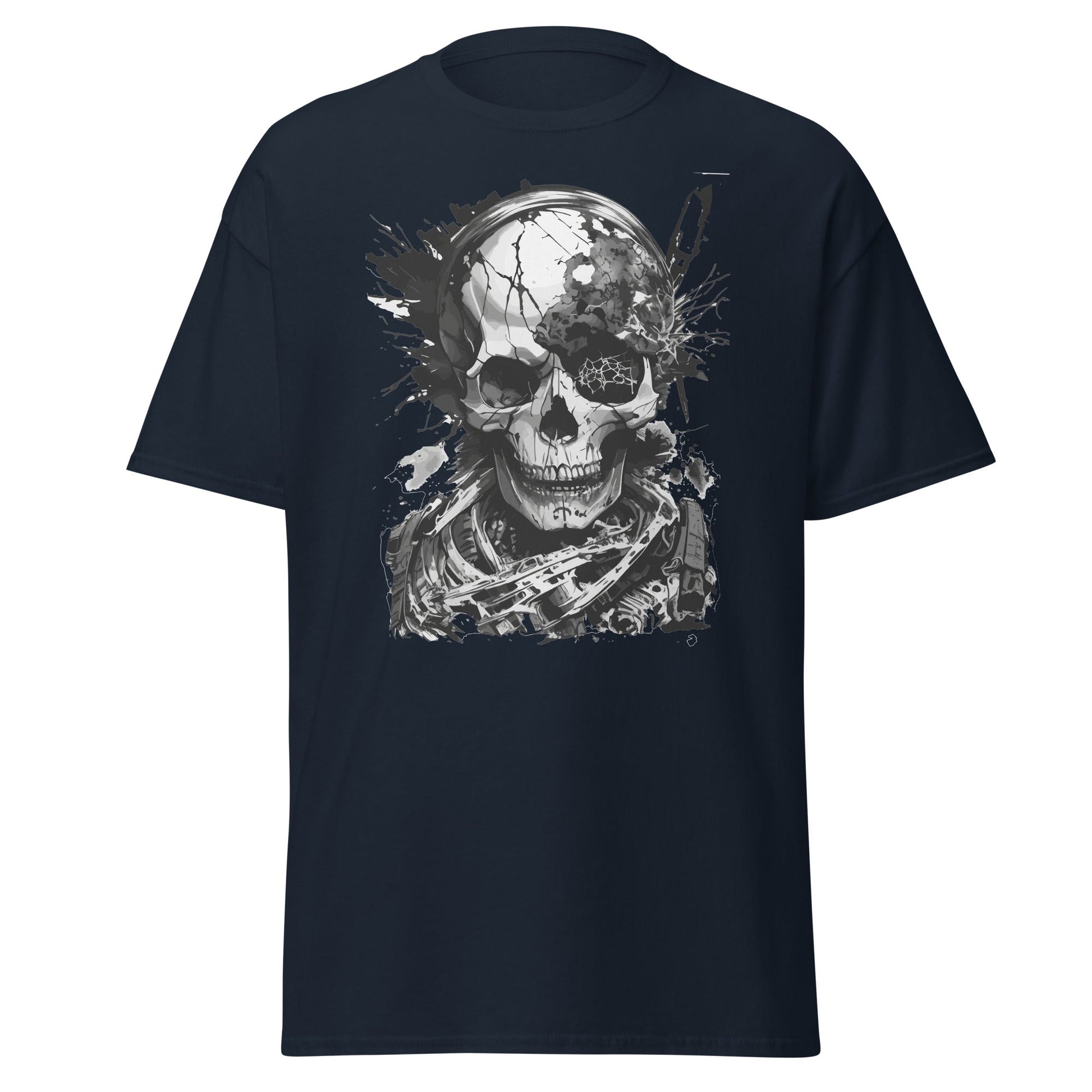 Apocalypse Skull | Skull T-Shirt - Navy - T-Shirts Online