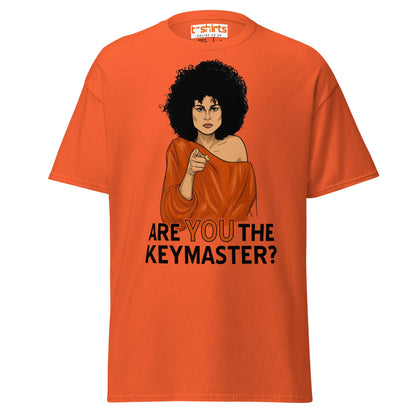 Are You The Keymaster T-Shirt | Funny Retro Movie Tee - Orange - T-Shirts Online