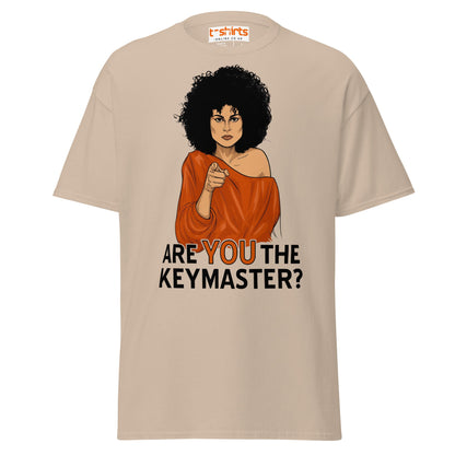 Are You The Keymaster T-Shirt | Funny Retro Movie Tee - Sand - T-Shirts Online