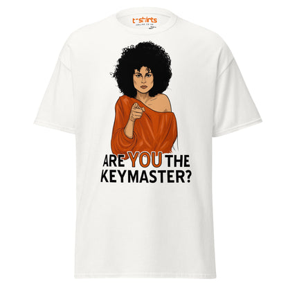 Are You The Keymaster T-Shirt | Funny Retro Movie Tee - White - T-Shirts Online