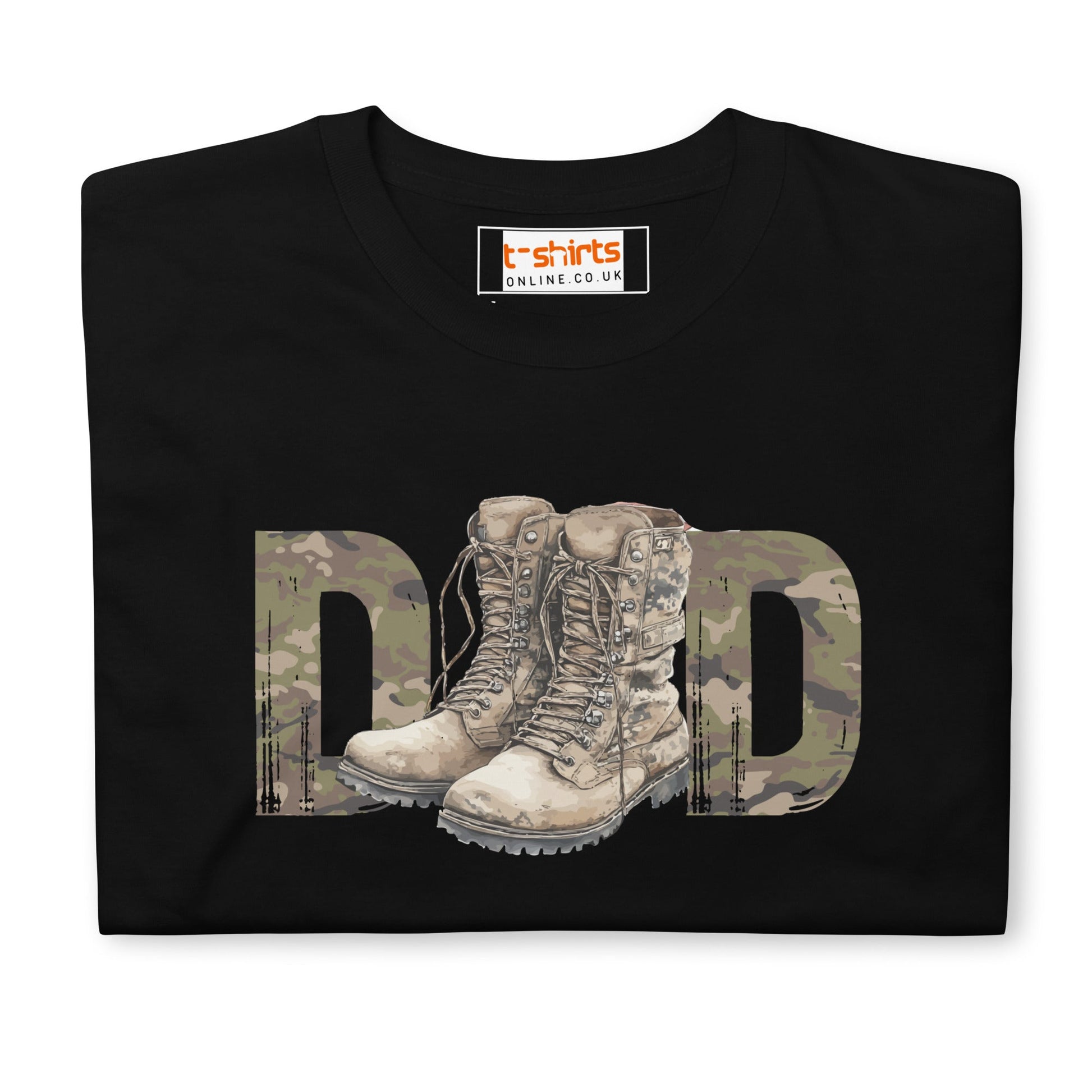 Armed Forces Dad T-Shirt | Military Father’s Day - Black - T-Shirts Online