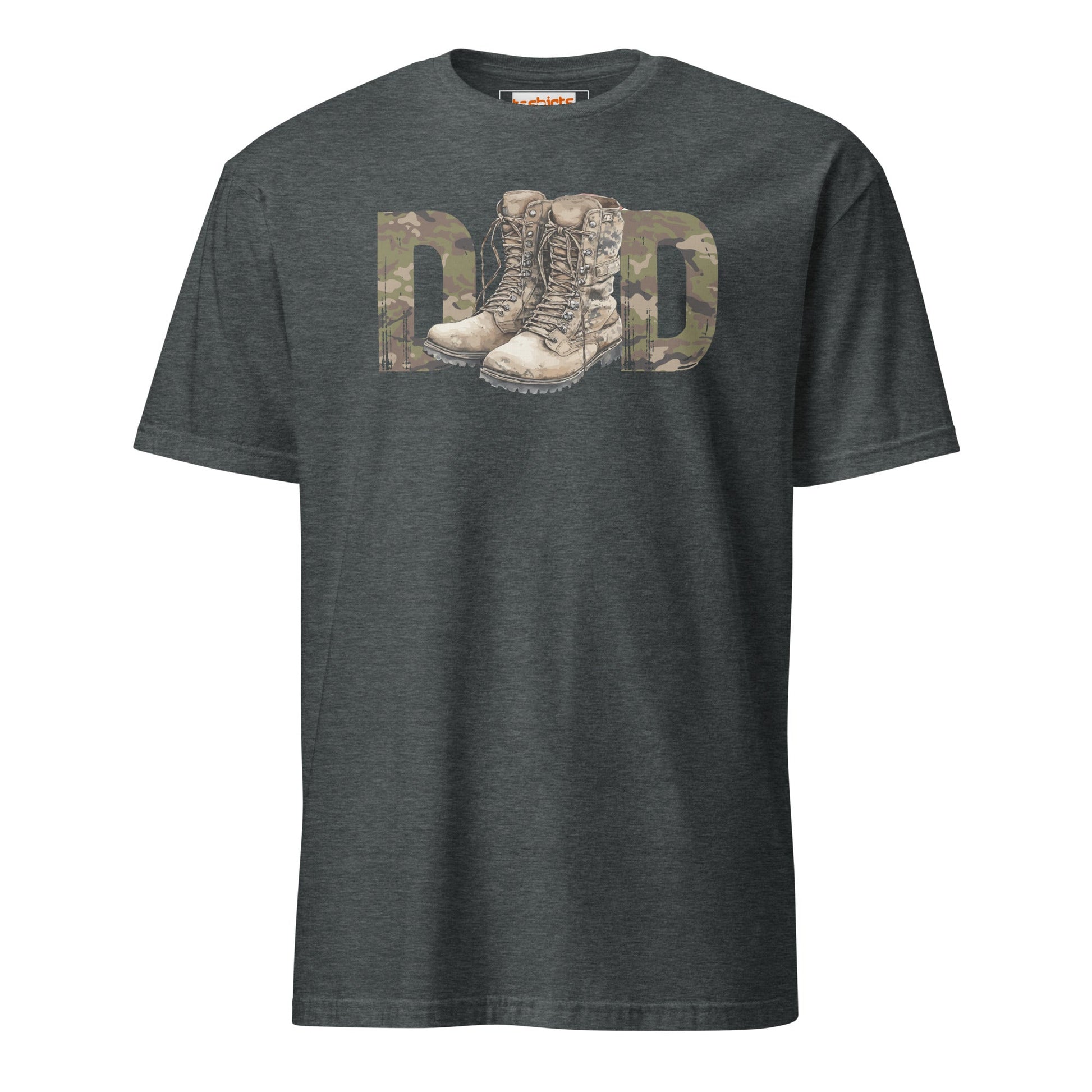 Armed Forces Dad T-Shirt | Military Father’s Day - Dark Heather - T-Shirts Online