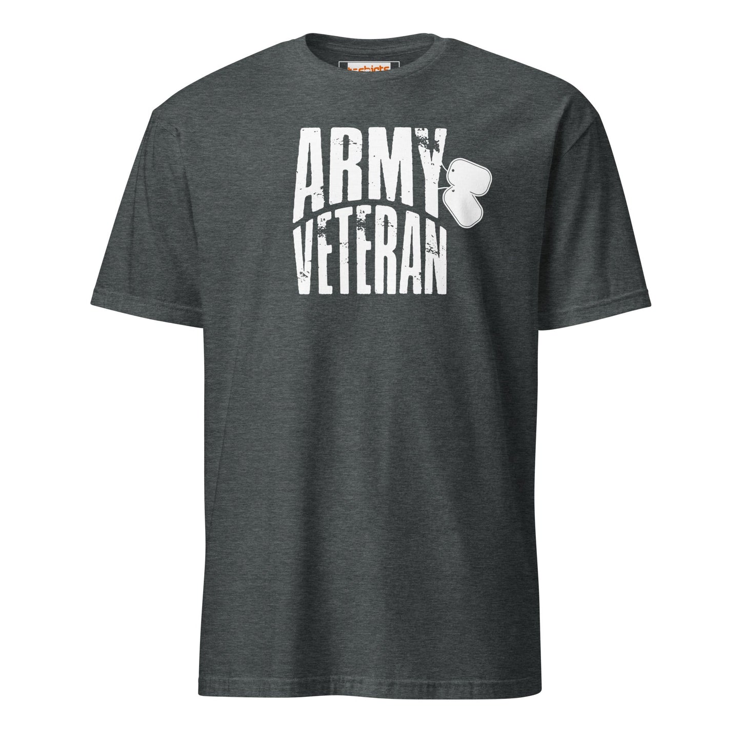 Army Veteran T-Shirt | Military Army T-Shirt - Dark Heather - T-Shirts Online