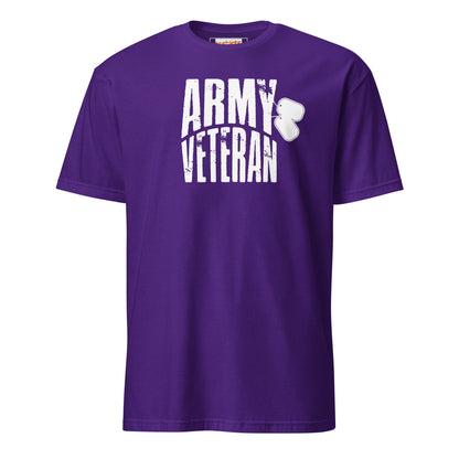 Army Veteran T-Shirt | Military Army T-Shirt - Purple - T-Shirts Online