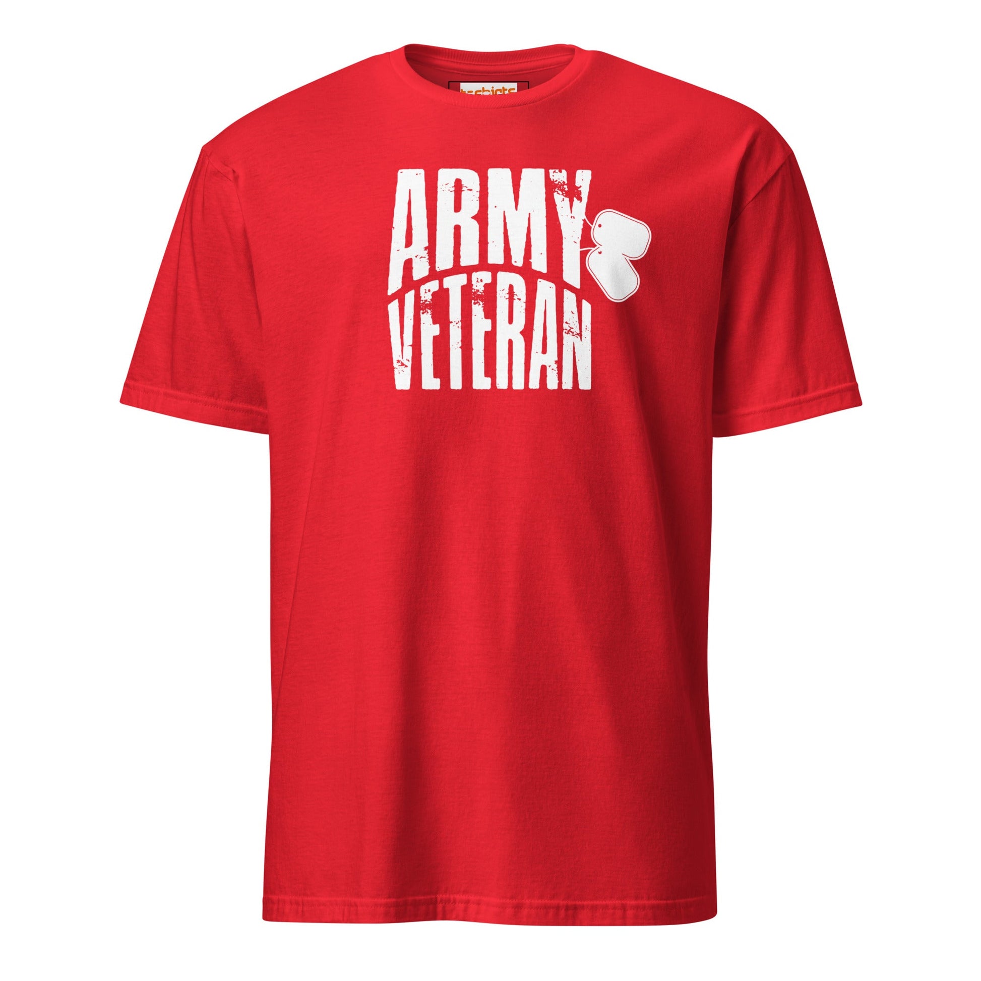 Army Veteran T-Shirt | Military Army T-Shirt - Red - T-Shirts Online