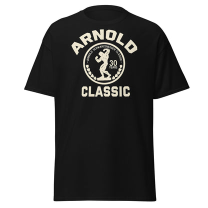 Arnold Classic 30 Years Bodybuilding T-Shirt | Vintage Gym Tee - Black - T-Shirts Online