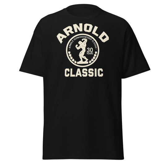 Arnold Classic 30 Years Bodybuilding T-Shirt | Vintage Gym Tee - Black - T-Shirts Online