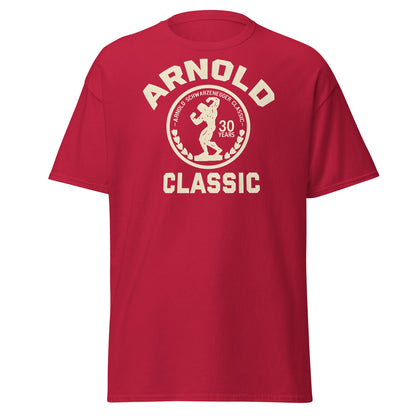 Arnold Classic 30 Years Bodybuilding T-Shirt | Vintage Gym Tee - Cardinal - T-Shirts Online