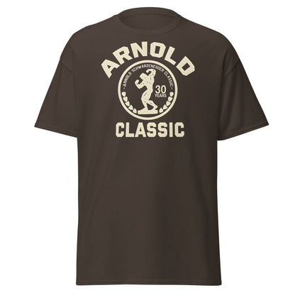 Arnold Classic 30 Years Bodybuilding T-Shirt | Vintage Gym Tee - Dark Chocolate - T-Shirts Online
