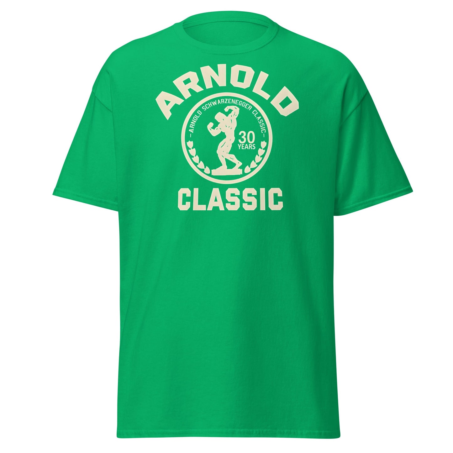 Arnold Classic 30 Years Bodybuilding T-Shirt | Vintage Gym Tee - Irish Green - T-Shirts Online