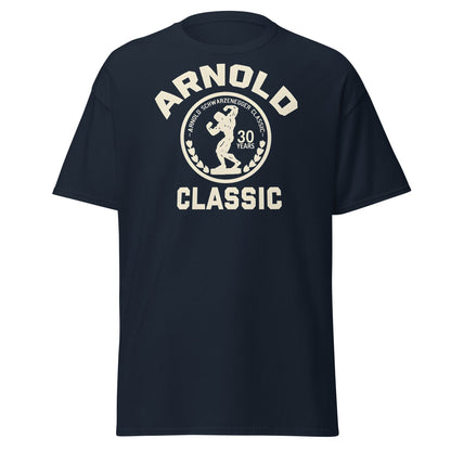Arnold Classic 30 Years Bodybuilding T-Shirt | Vintage Gym Tee - Navy - T-Shirts Online