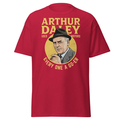 Arthur Daley Used Motors T-Shirt - Every One A Go - Er Tee - Cardinal - T-Shirts Online