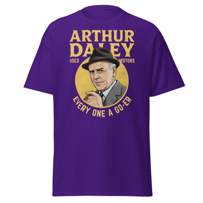 Arthur Daley Used Motors T-Shirt - Every One A Go - Er Tee - Purple - T-Shirts Online
