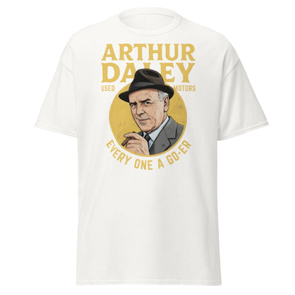 Arthur Daley Used Motors T-Shirt - Every One A Go - Er Tee - White - T-Shirts Online