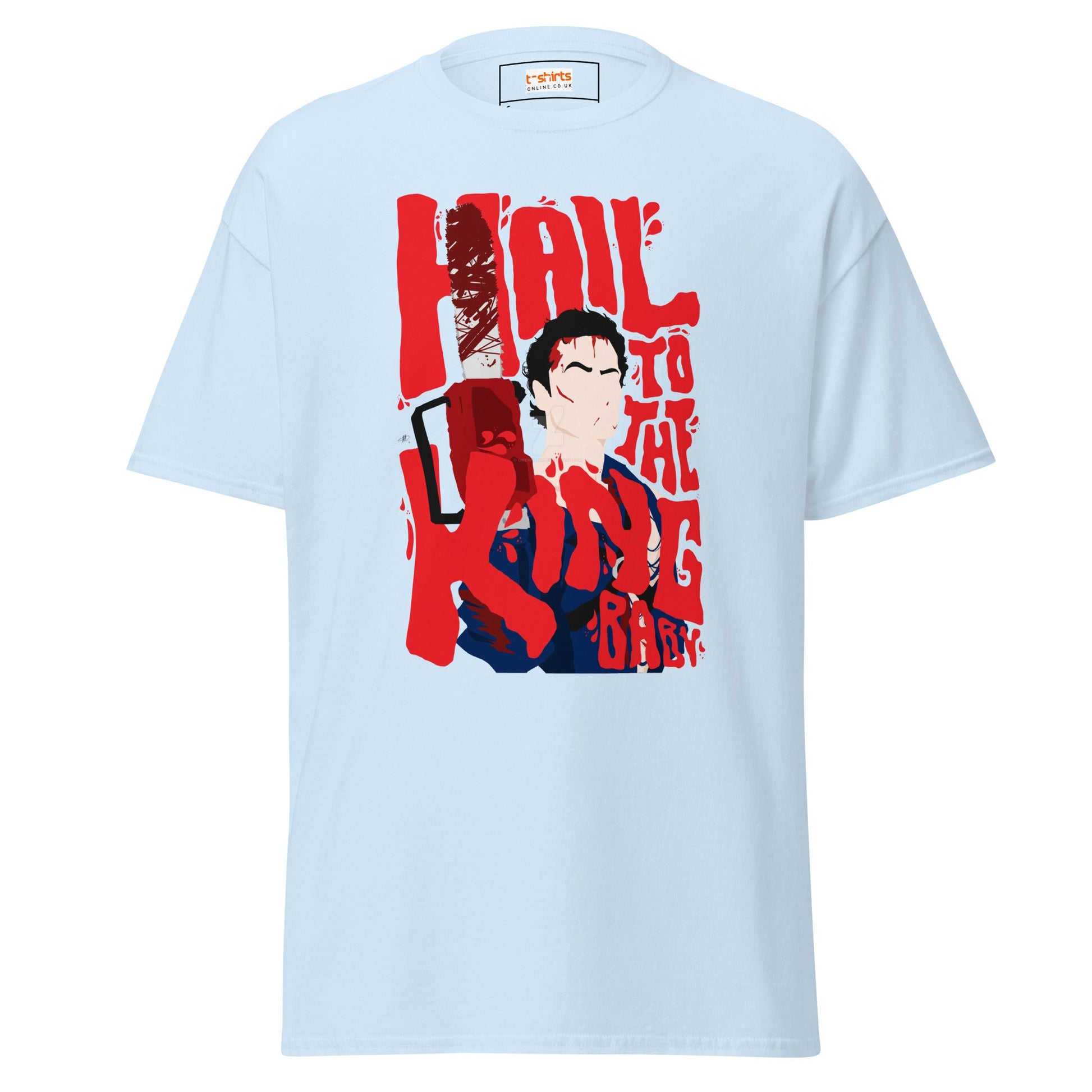 Ash Williams | Evil Dead T-Shirt - Light Blue - T-Shirts Online