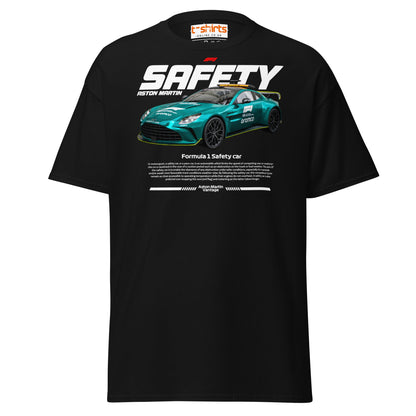 Aston Martin F1 Safety Car T-Shirt | Racing Fans Tee - Black - T-Shirts Online