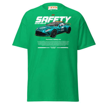 Aston Martin F1 Safety Car T-Shirt | Racing Fans Tee - Irish Green - T-Shirts Online