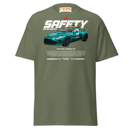 Aston Martin F1 Safety Car T-Shirt | Racing Fans Tee - Military Green - T-Shirts Online