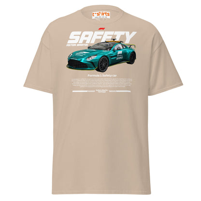 Aston Martin F1 Safety Car T-Shirt | Racing Fans Tee - Sand - T-Shirts Online