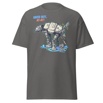 AT - AT Dog Pee Funny Sci - Fi Parody T-Shirt - Charcoal - T-Shirts Online