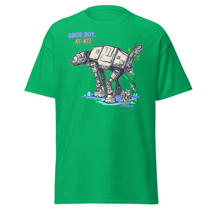 AT - AT Dog Pee Funny Sci - Fi Parody T-Shirt - Irish Green - T-Shirts Online