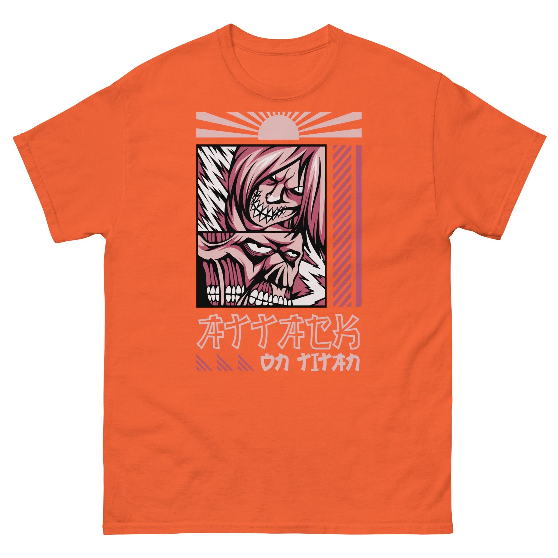 Attack On Titan | Anime T-Shirt - Orange - T-Shirts Online