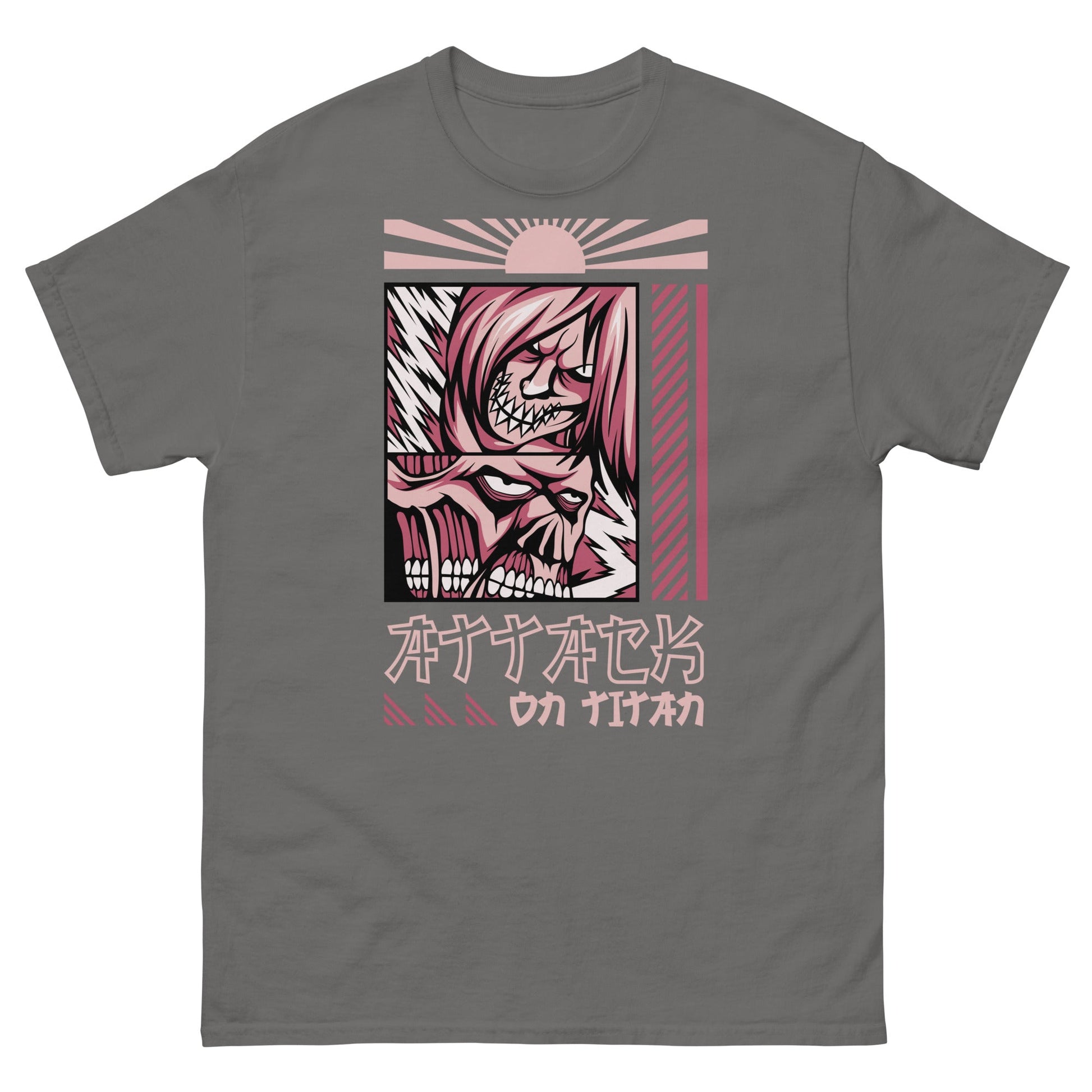 Attack On Titan | Anime T-Shirt - Charcoal - T-Shirts Online