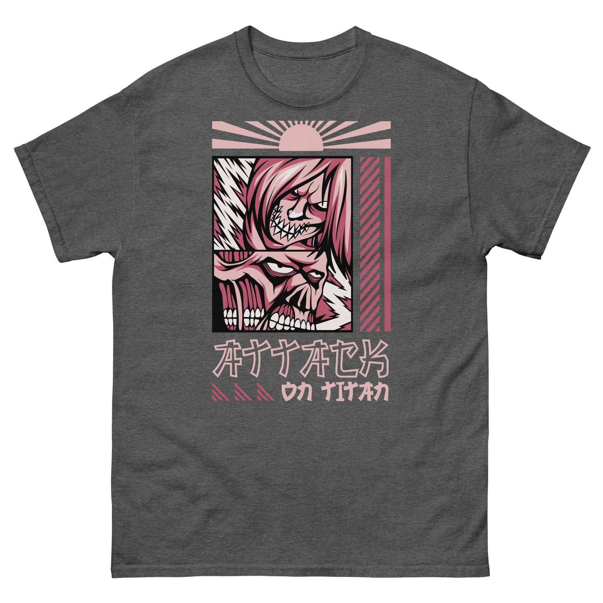 Attack On Titan | Anime T-Shirt - Dark Heather - T-Shirts Online