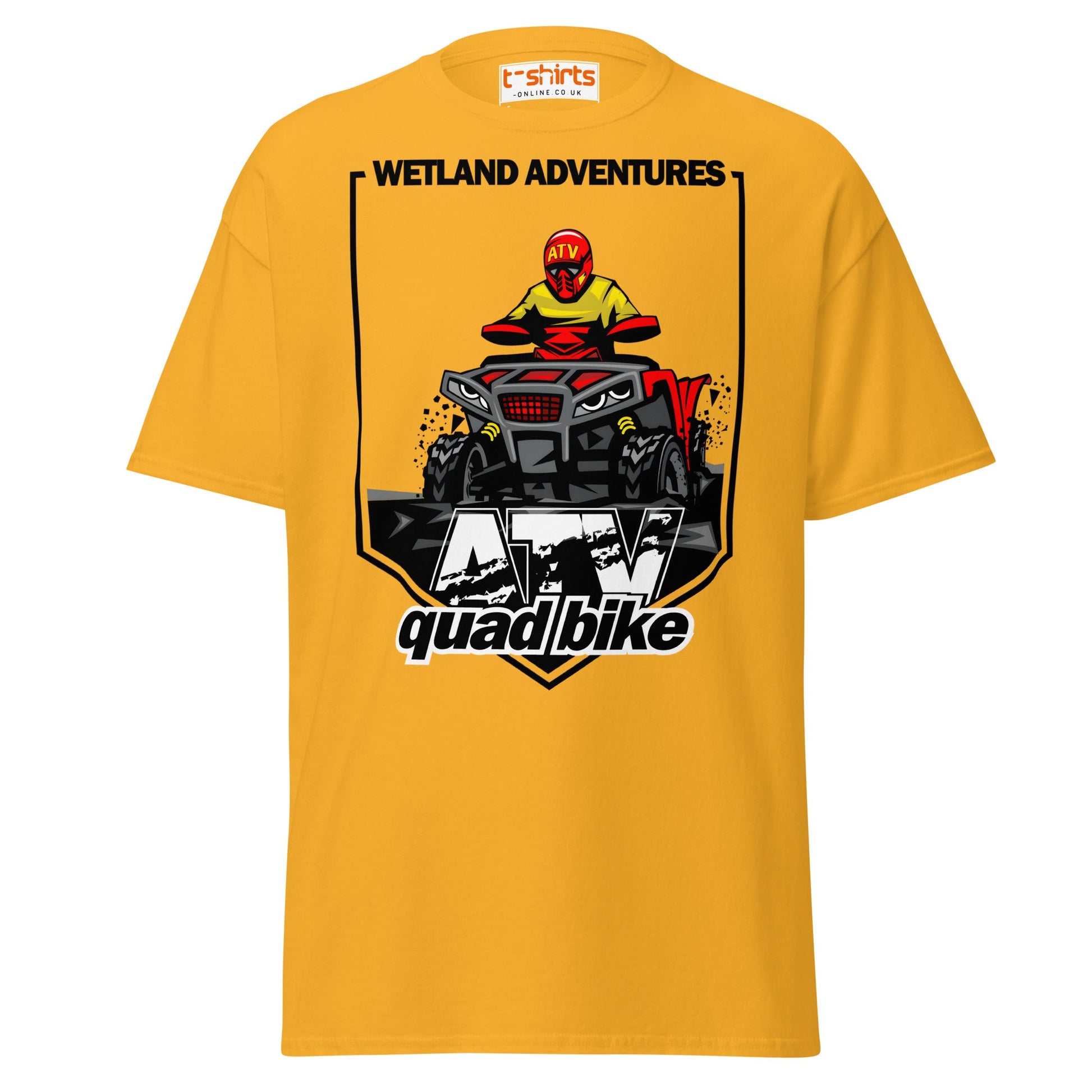 ATV Quad Bike T-Shirt – Extreme Off - Road Rider Tee - Gold - T-Shirts Online