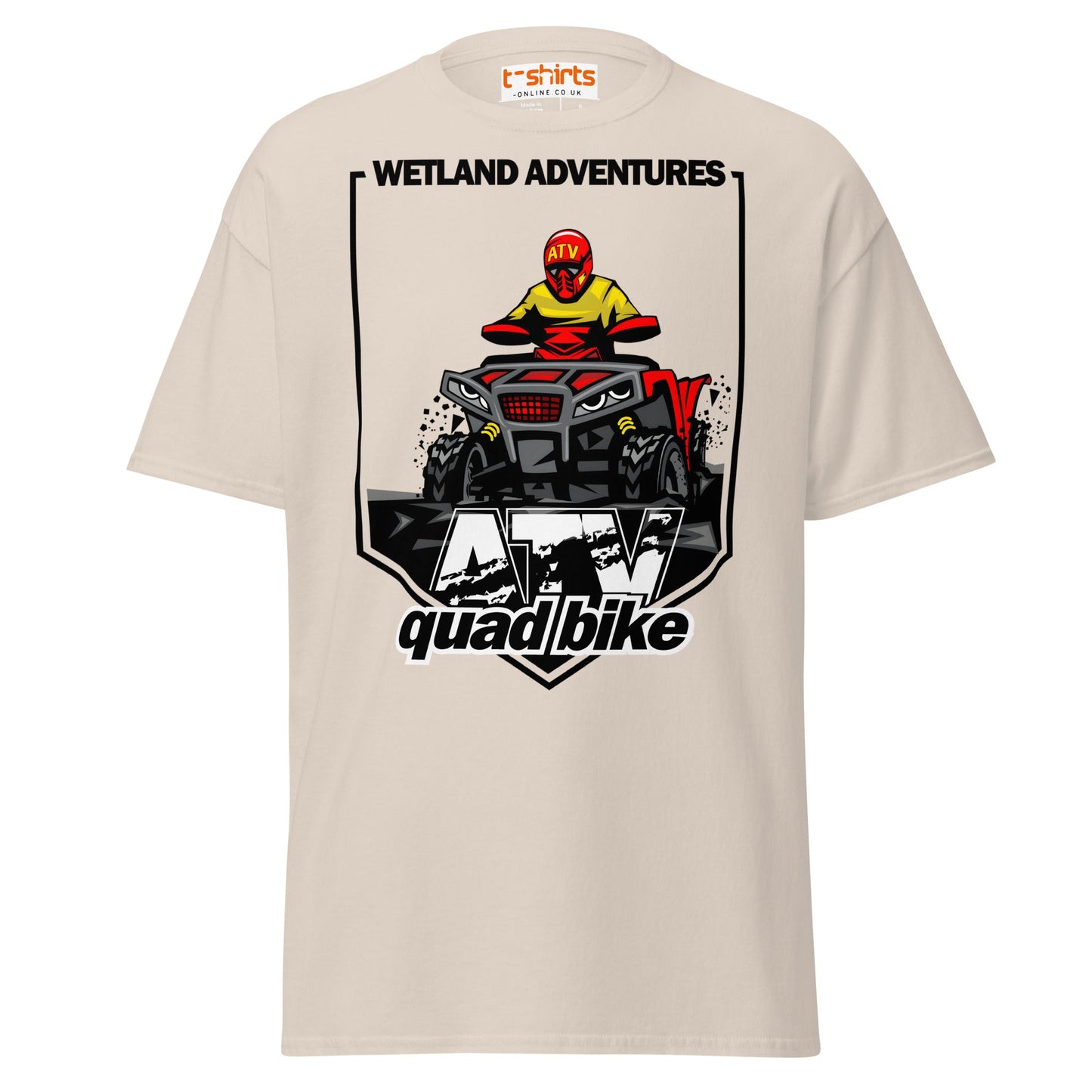 ATV Quad Bike T-Shirt – Extreme Off - Road Rider Tee - Natural - T-Shirts Online