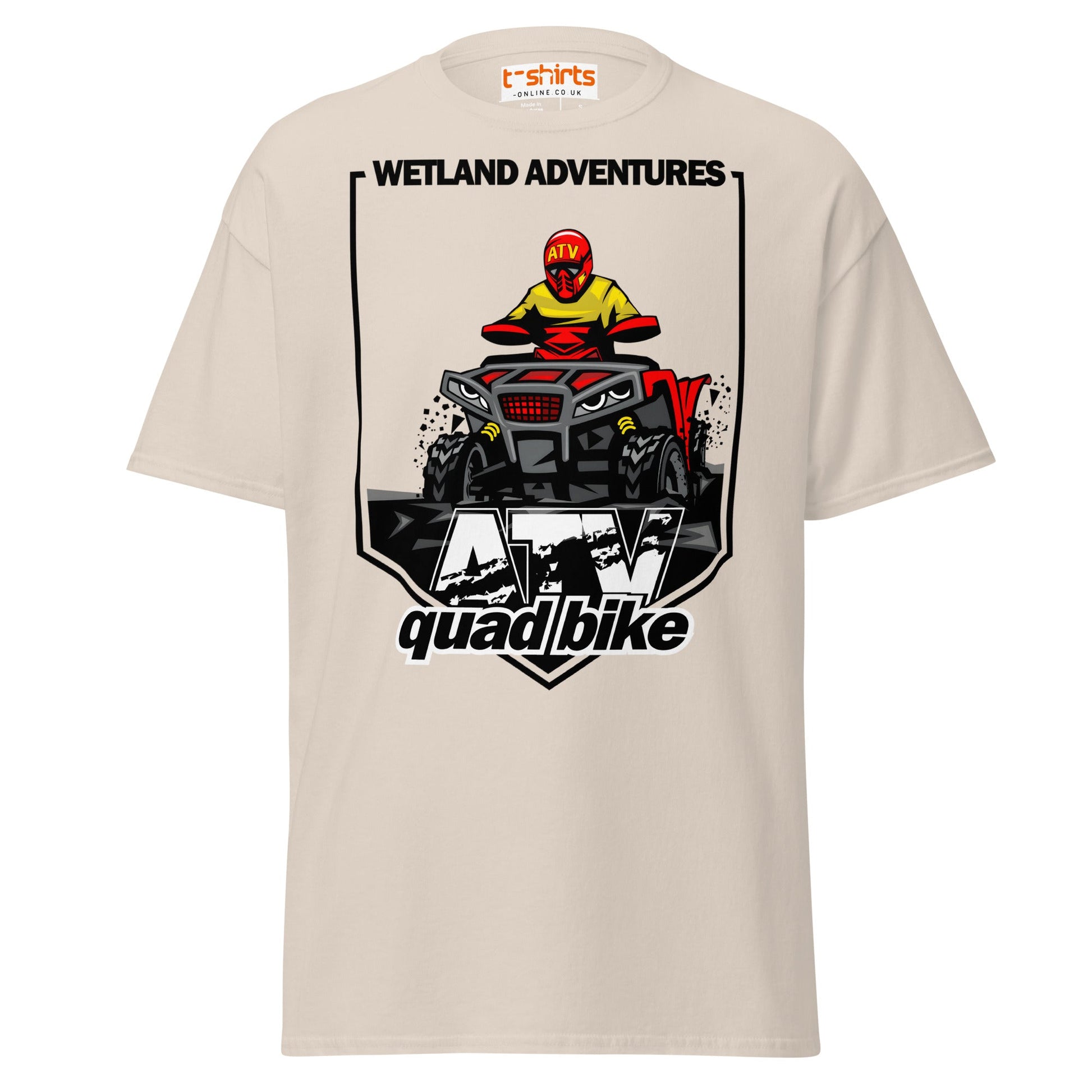 ATV Quad Bike T-Shirt – Extreme Off - Road Rider Tee - Natural - T-Shirts Online