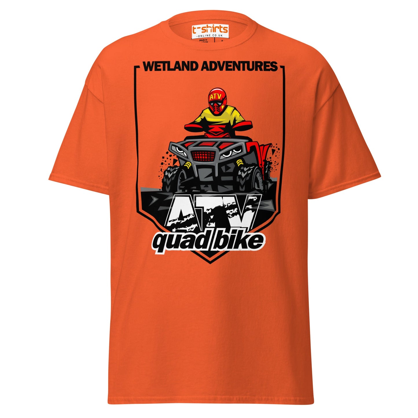 ATV Quad Bike T-Shirt – Extreme Off - Road Rider Tee - Orange - T-Shirts Online