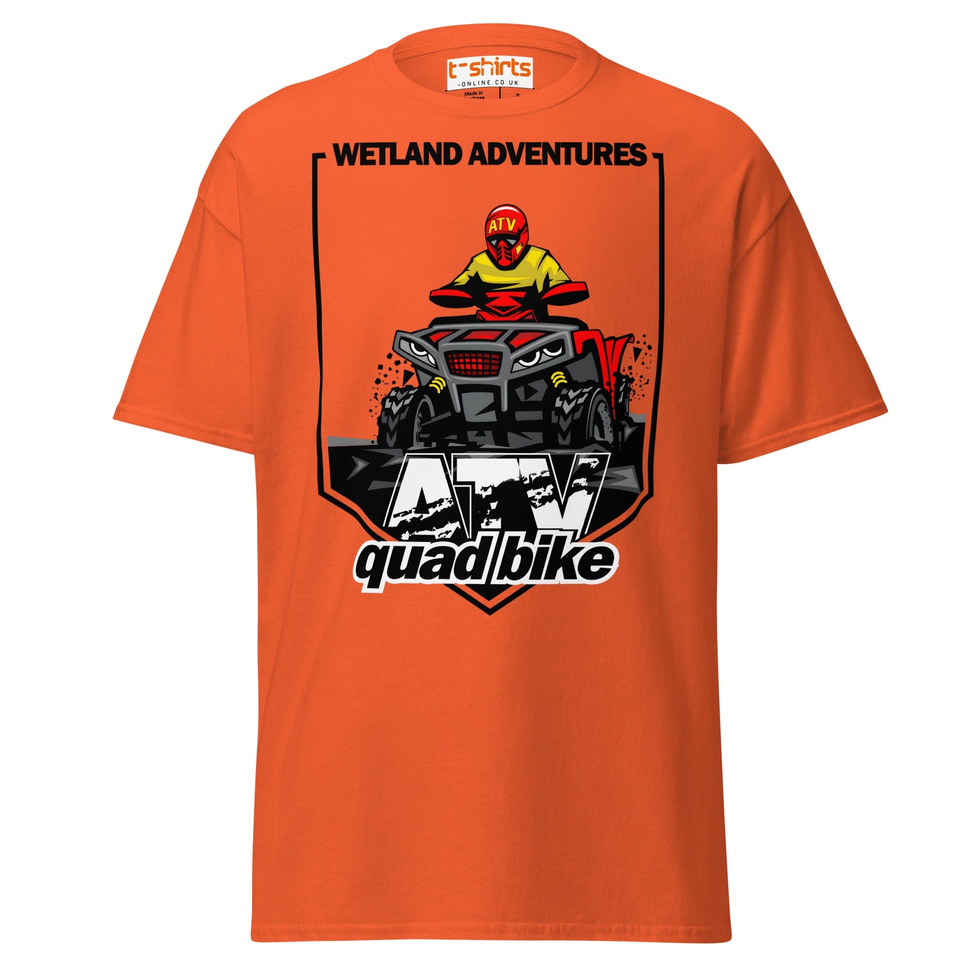 ATV Quad Bike T-Shirt – Extreme Off - Road Rider Tee - Orange - T-Shirts Online