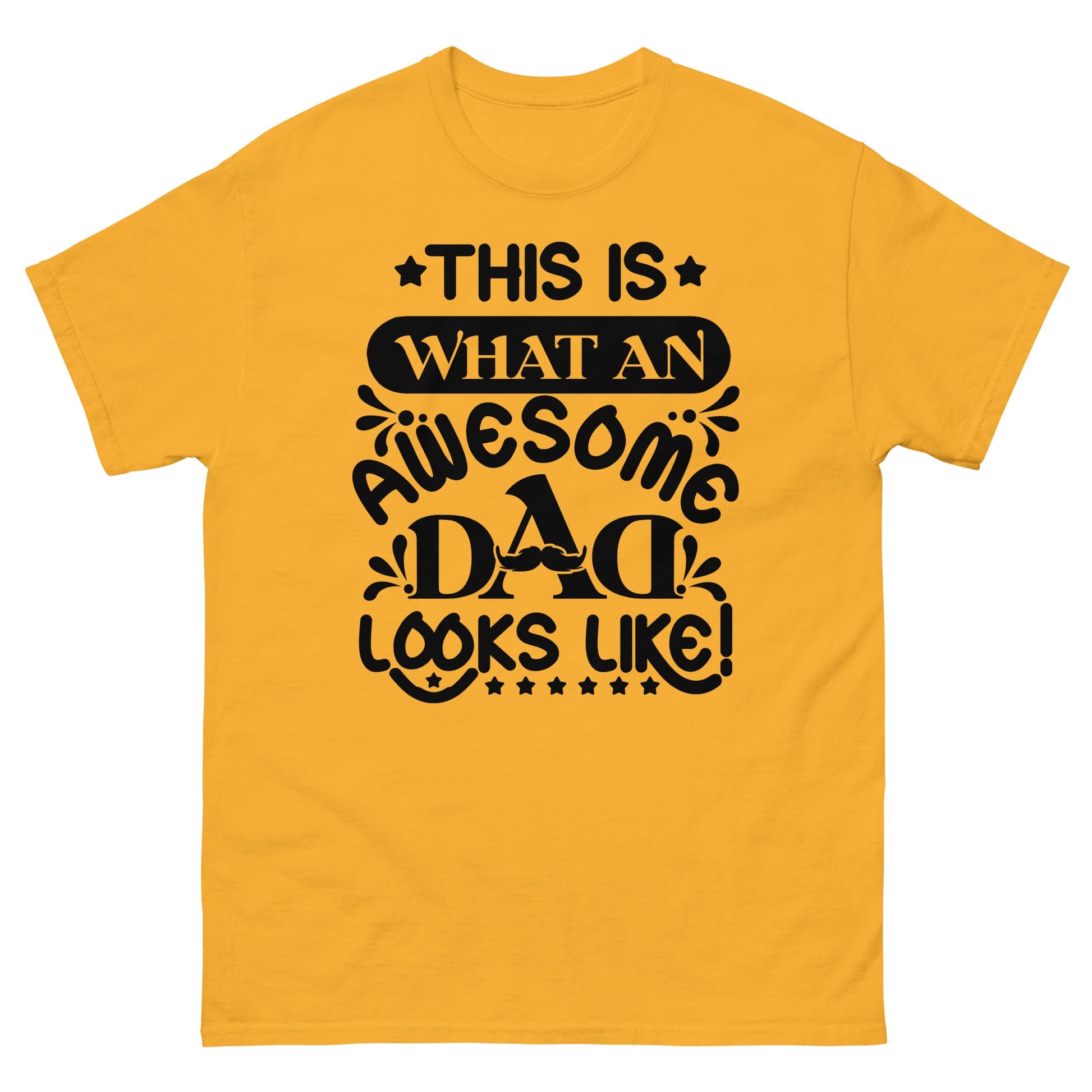 Awesome Dad | Father's Day T-Shirt - Gold - T-Shirts Online