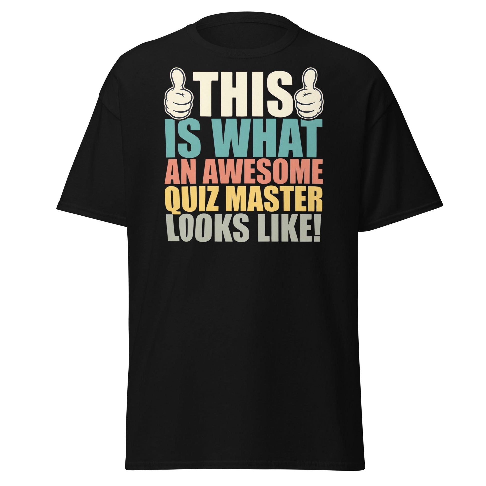 Awesome Quiz Master T-Shirt - Funny Trivia Host Tee - Black - T-Shirts Online