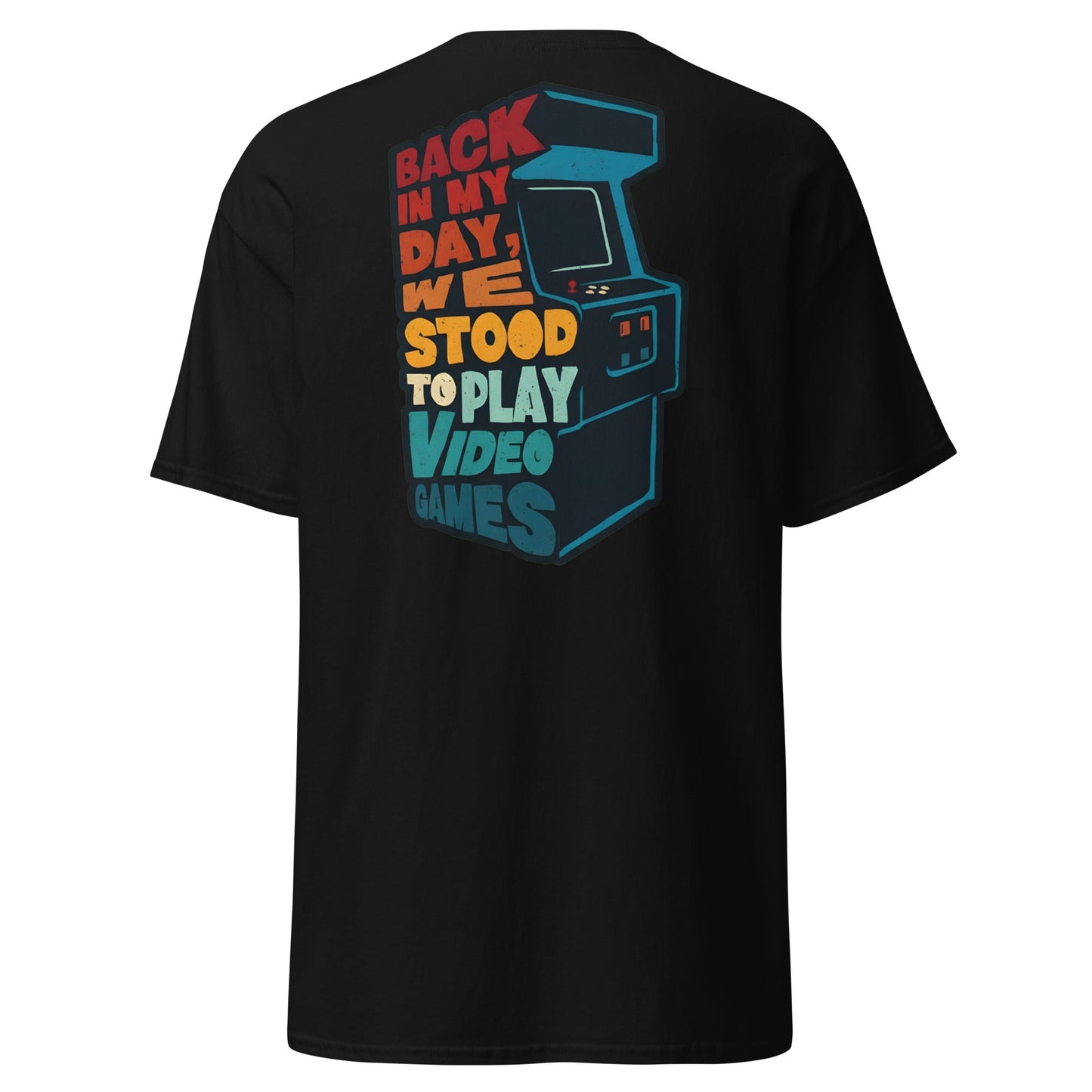 Back in My Day T-Shirt | Retro Gamer Arcade Tee - Black - T-Shirts Online